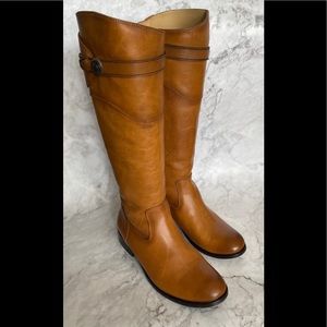 Frye 💓 Mollie Button Tall Boots 💓 Cognac 💓 7M
